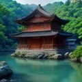 一位内容审核合规专员的证件照,神情专注,背景简洁
